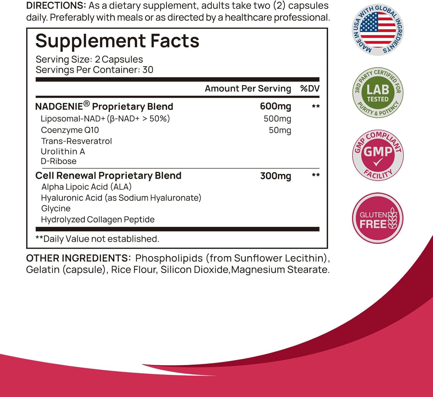 Selerb NAD+ Supplement for Women 60 Capsules